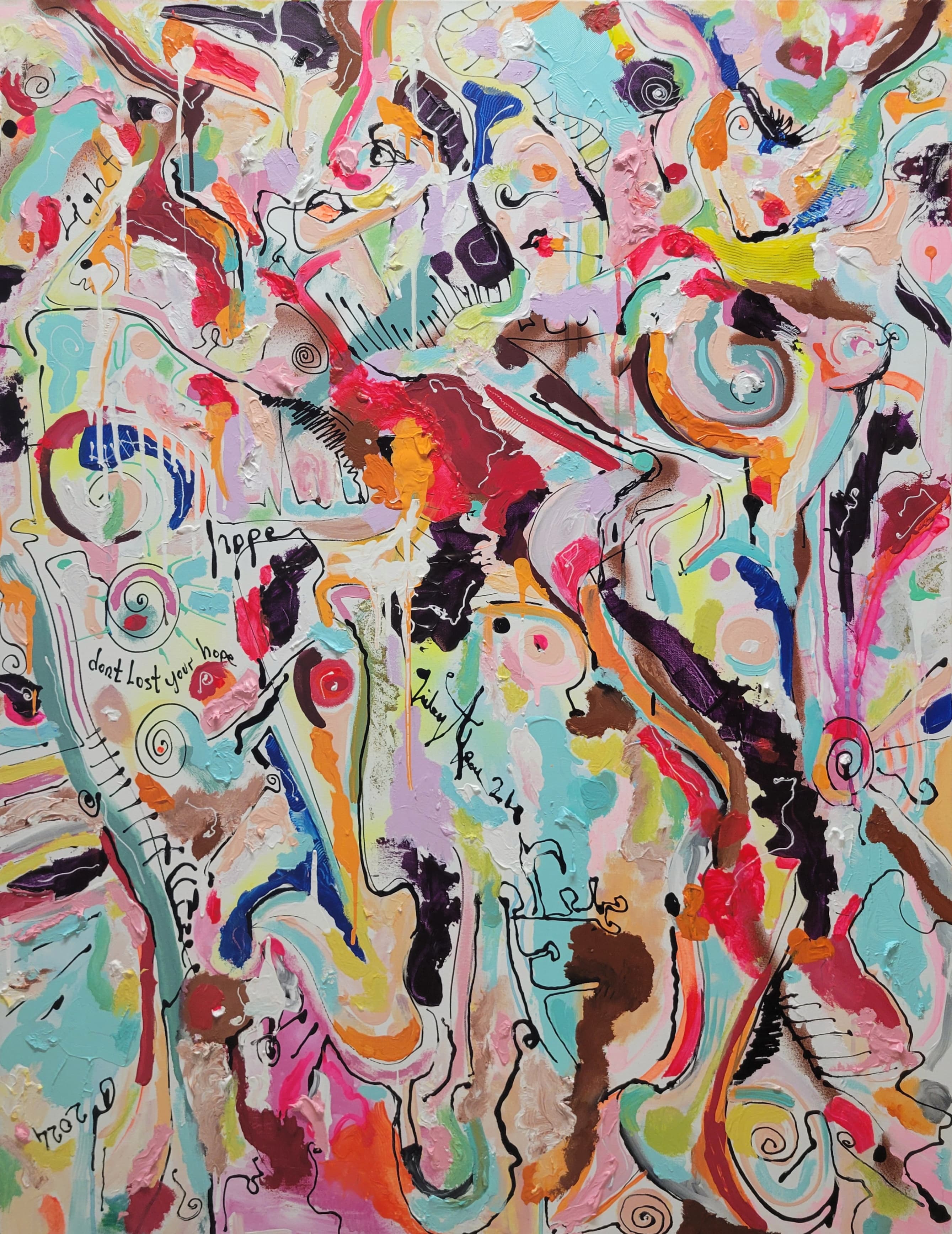 Dance in nature 2024 92 x 122 cm