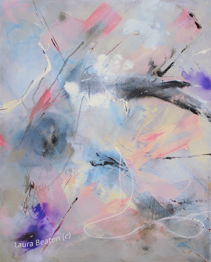 Dreams 1 MixedMediaAcrylicOnCanvas 36x24 LauraBeaton 2024 72