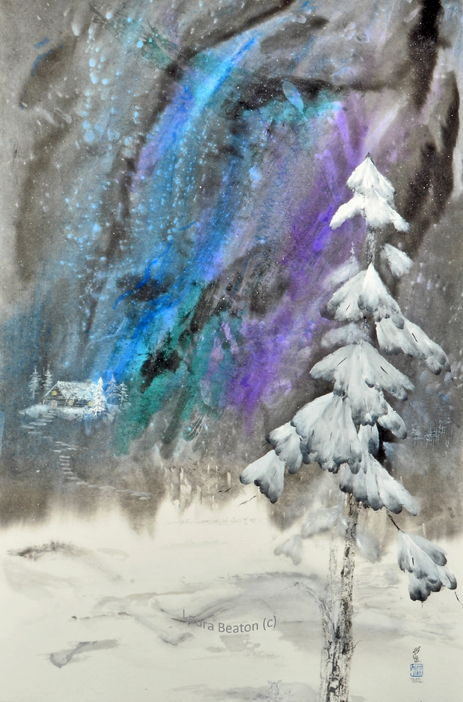 Radiant Beams 36x24 CBP Washi 2025 Laura Beaton 72
