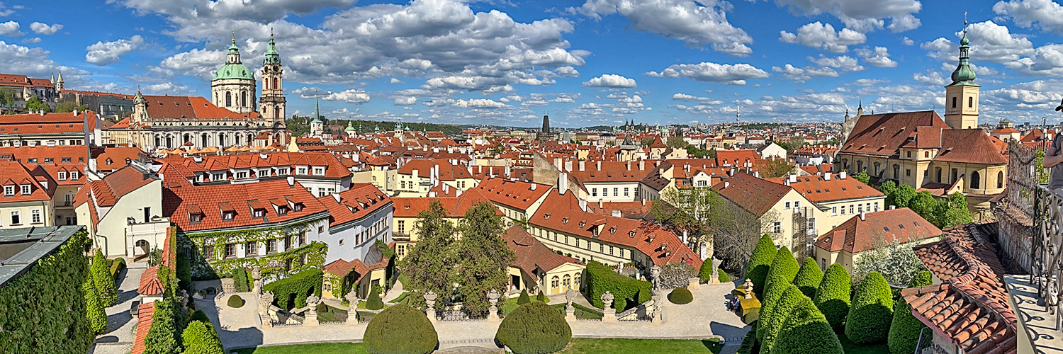 Malastrana view from Vrtba Garden Prague