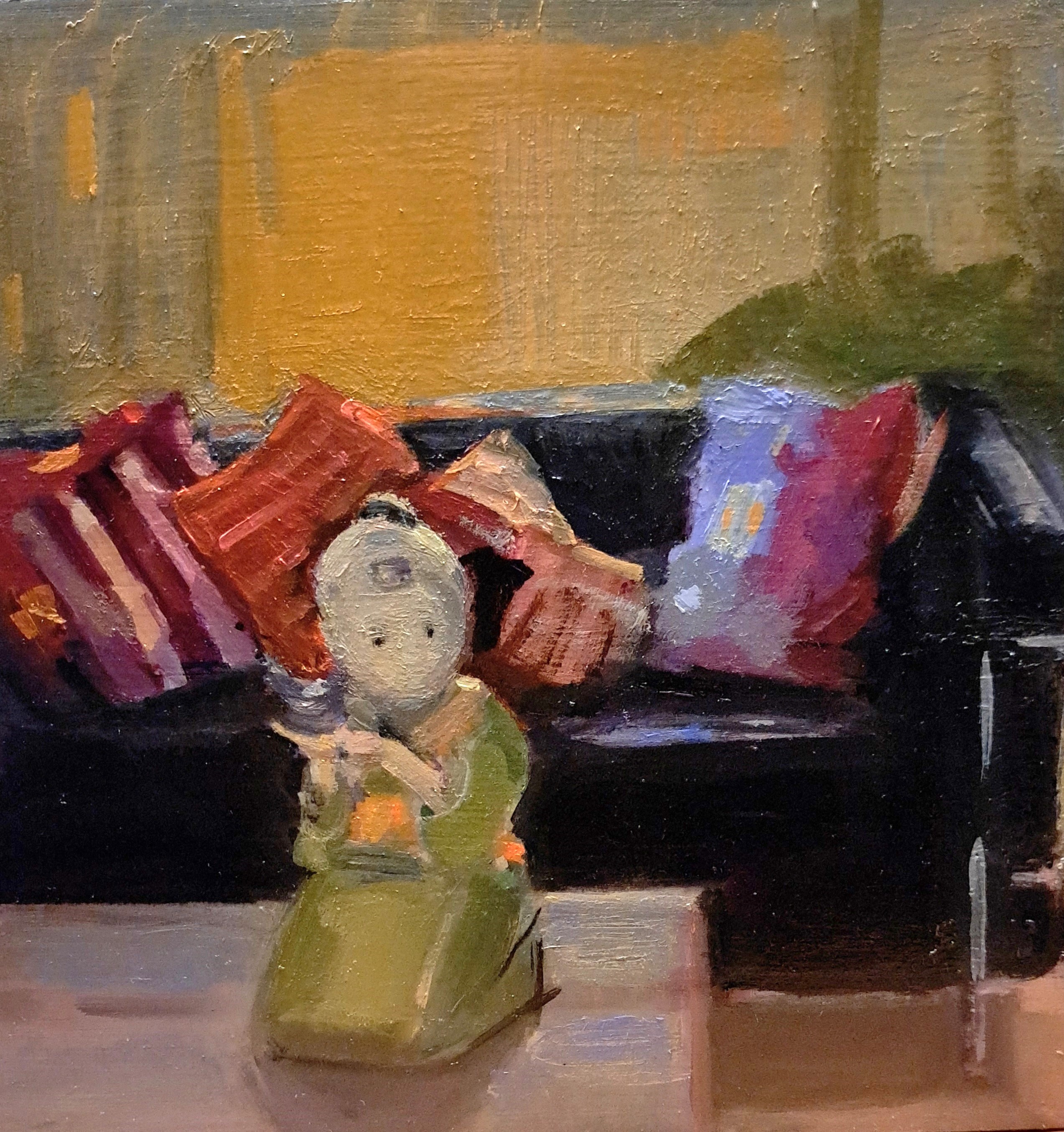 8 Winifred Keenan Kuplowsky Meditation oil on cradled panel 10x10