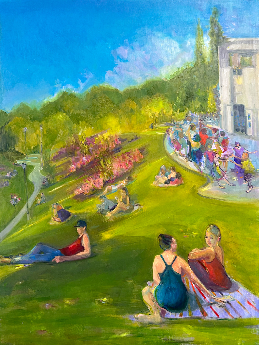 Win Keenan KuplowskyParc de Bellevilleoil on cradled panel30x40