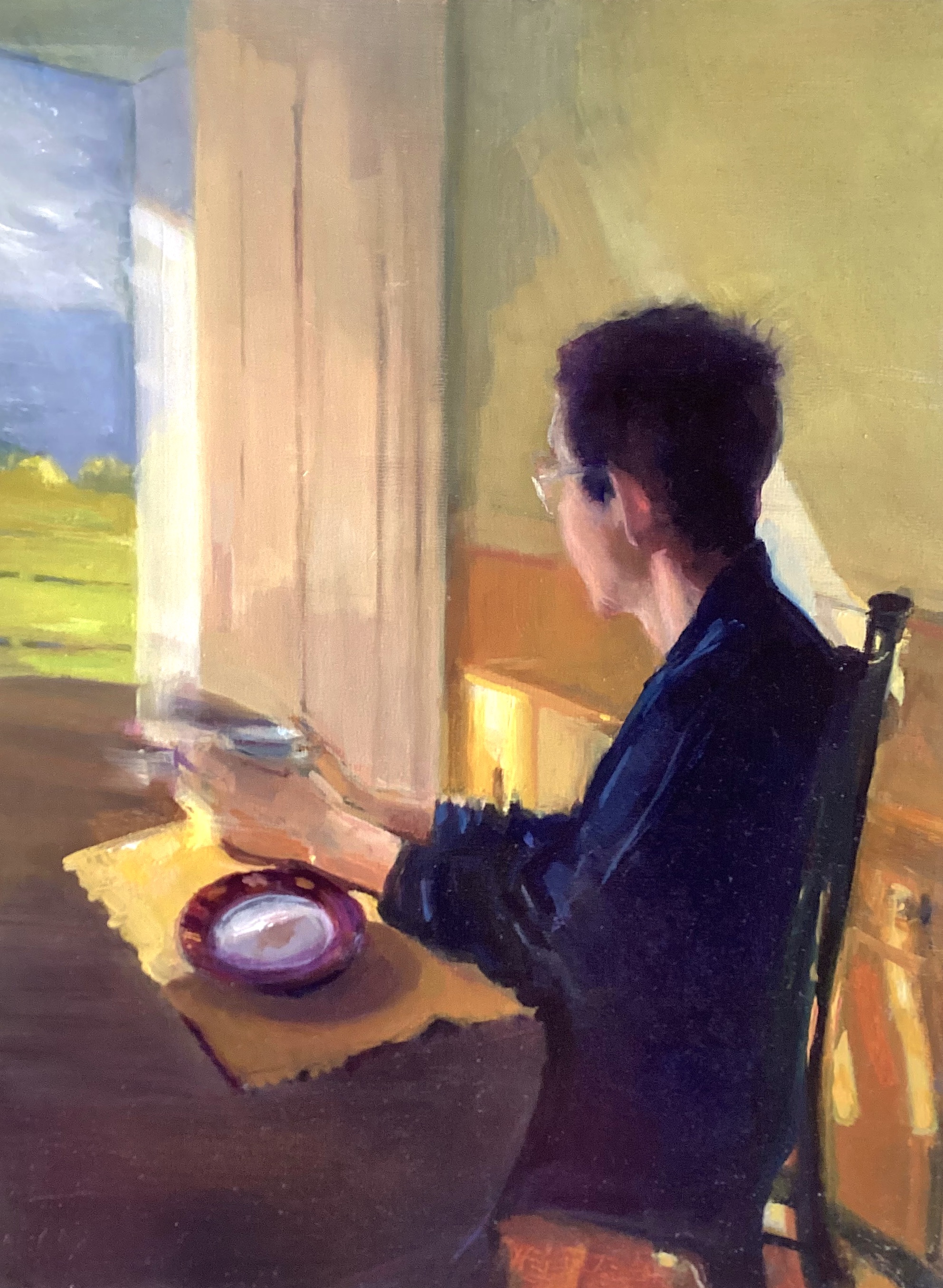 Winifred Keenan Kuplowsky Remembering oil on cradled panel 9x12